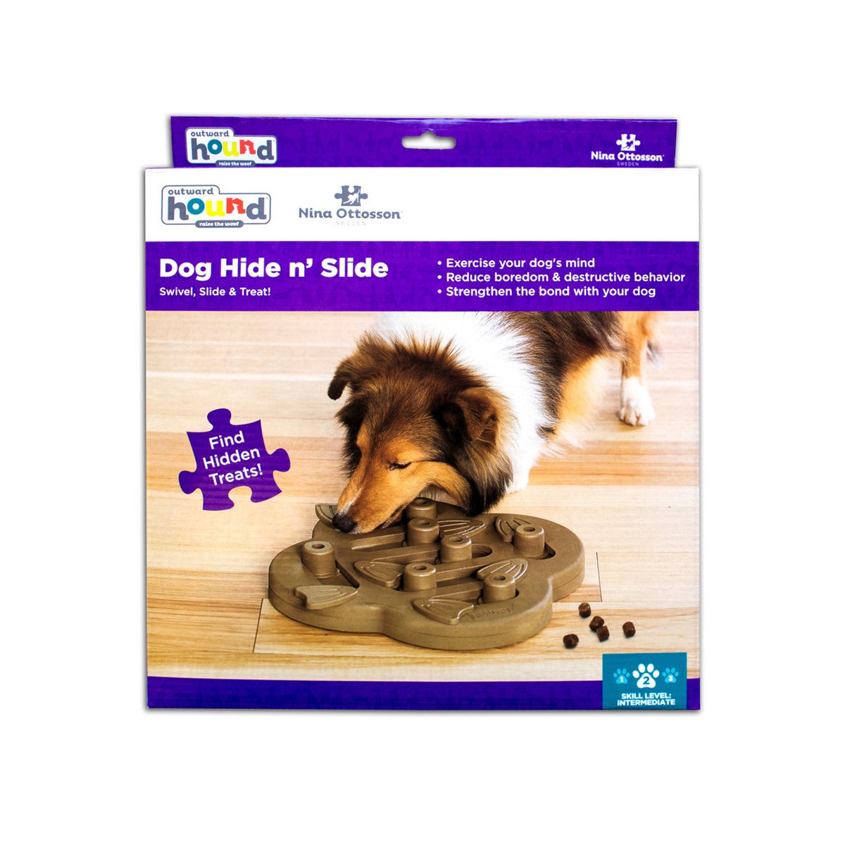 Nina Ottosson Dog Hide N Slide Komposit Naturel