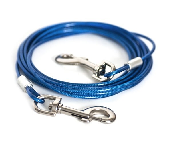 Active Canis Tie Out Cabel with Spring 4,7 m