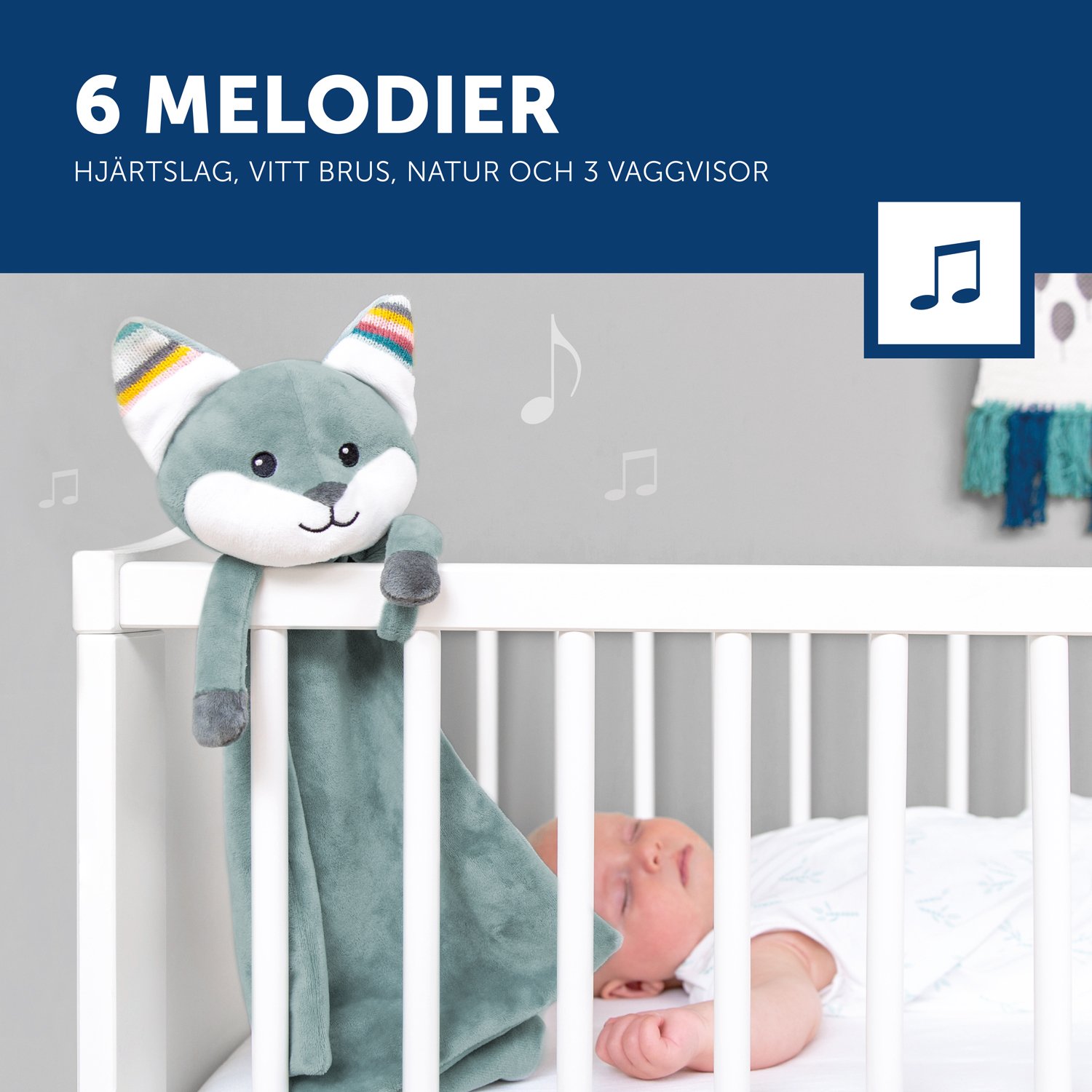 Zazu Snuttefilt & Speldosa Räven Felix 1 st