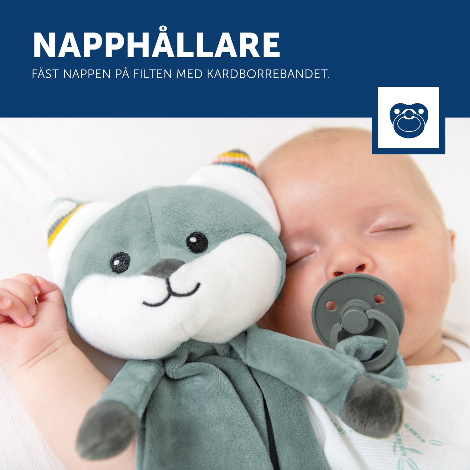 Zazu Snuttefilt & Speldosa Räven Felix 1 st