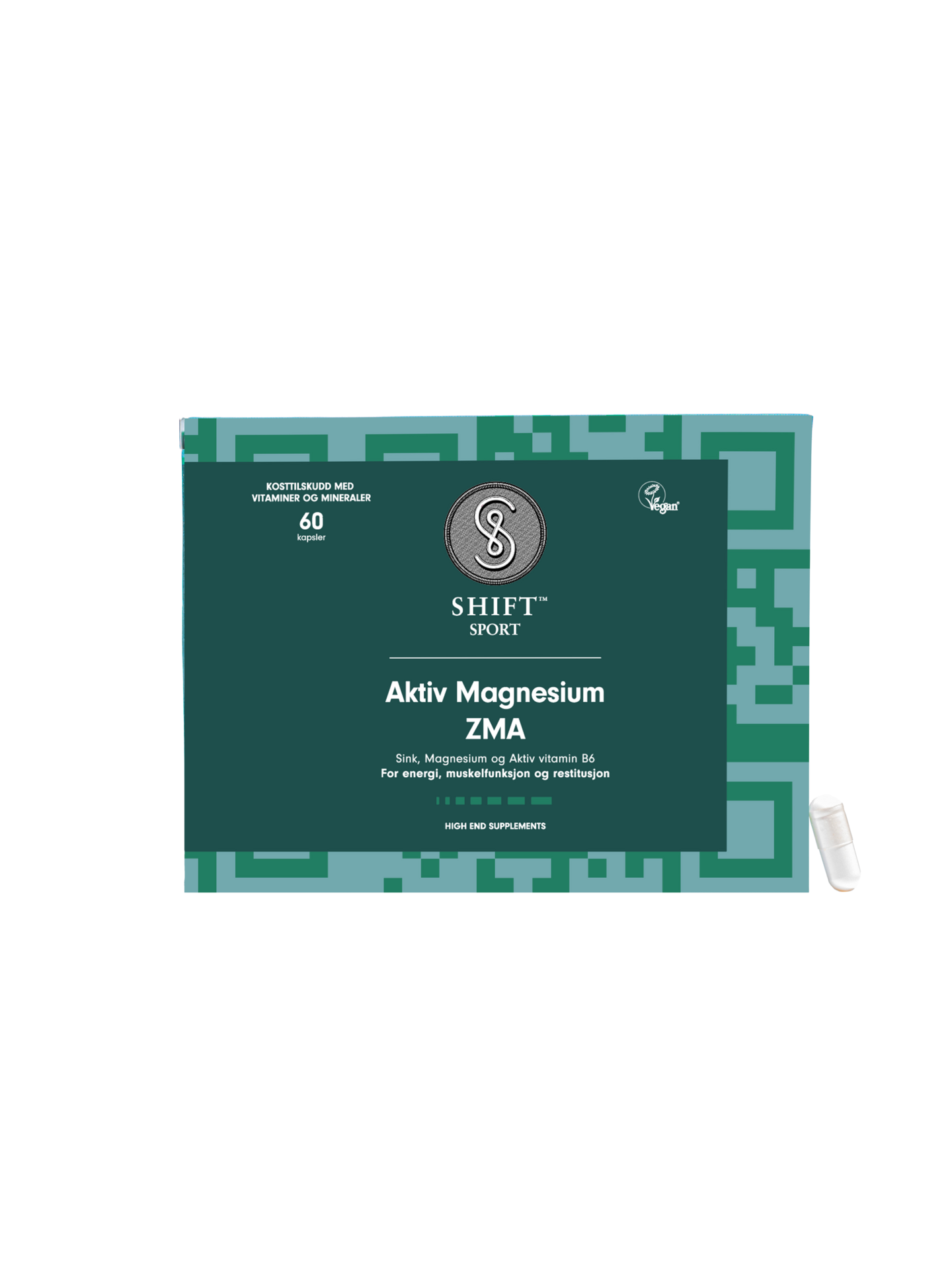 SHIFT Sport Aktiv Magnesium ZMA 60 kapslar