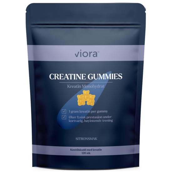 Viora Creatine Gummies Citron 120 st