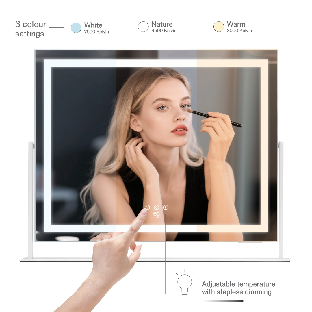 EC by Wilfa Sparkle Sminkspegel Stockholm Design 58×46 cm