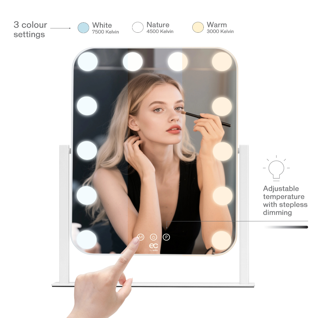 EC by Wilfa Shine Sminkspegel Hollywood Design 29×38 cm