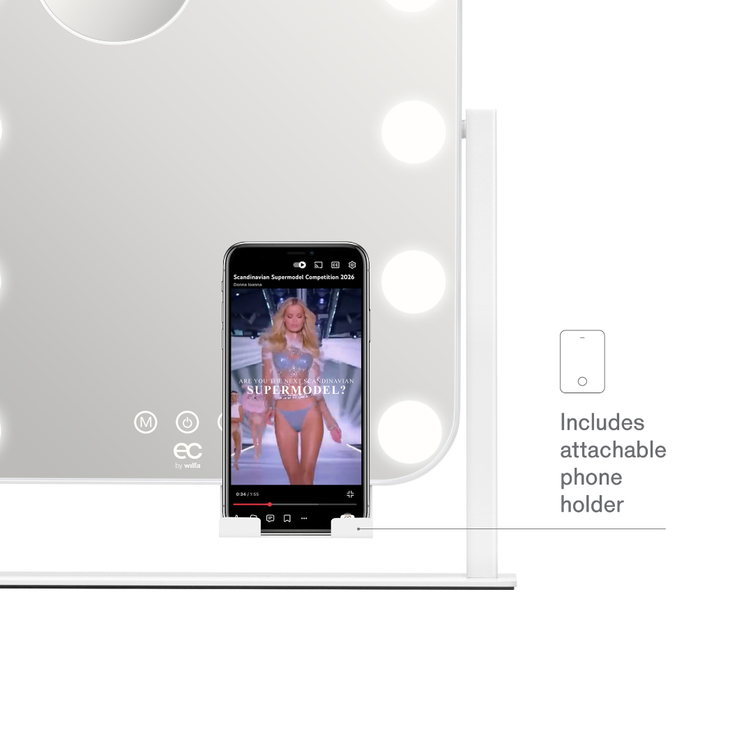 EC by Wilfa Shine Sminkspegel Hollywood Design 29×38 cm