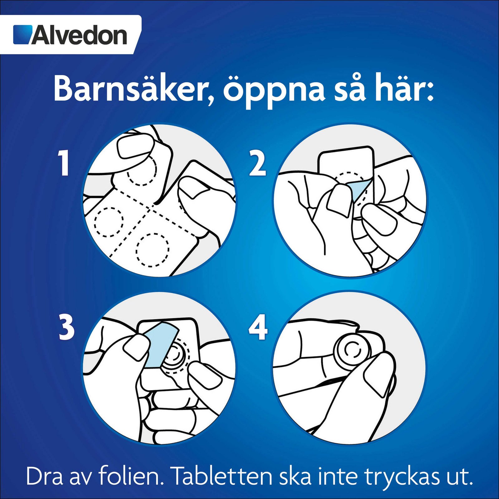 Alvedon 250 mg paracetamol  (15-40 kg) Munsönderfallande Tabletter 12 st