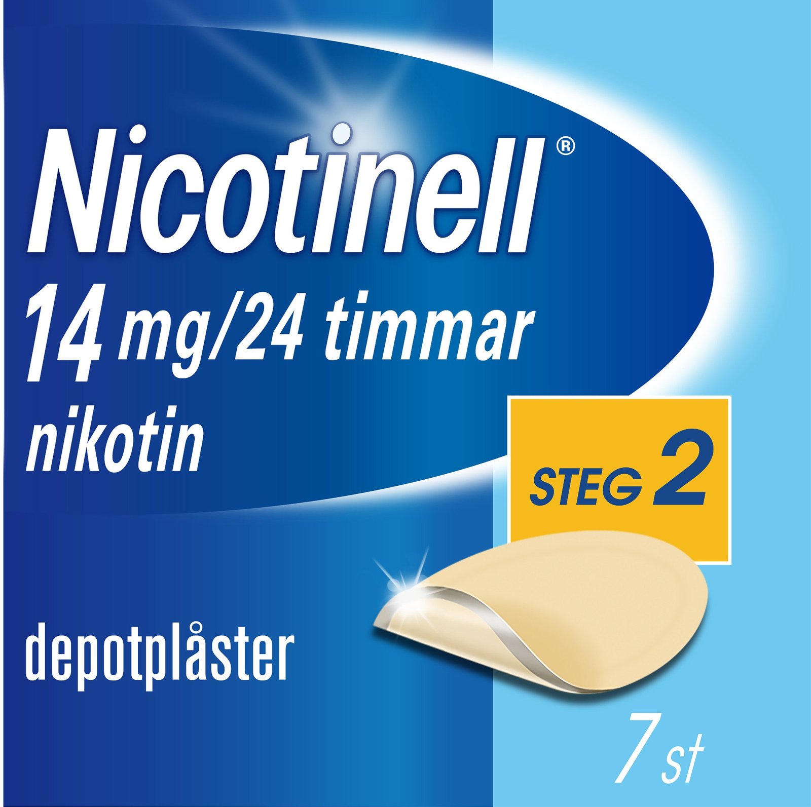 Nicotinell Nikotinplåster 14 mg/24 timmar Depotplåster 7 st