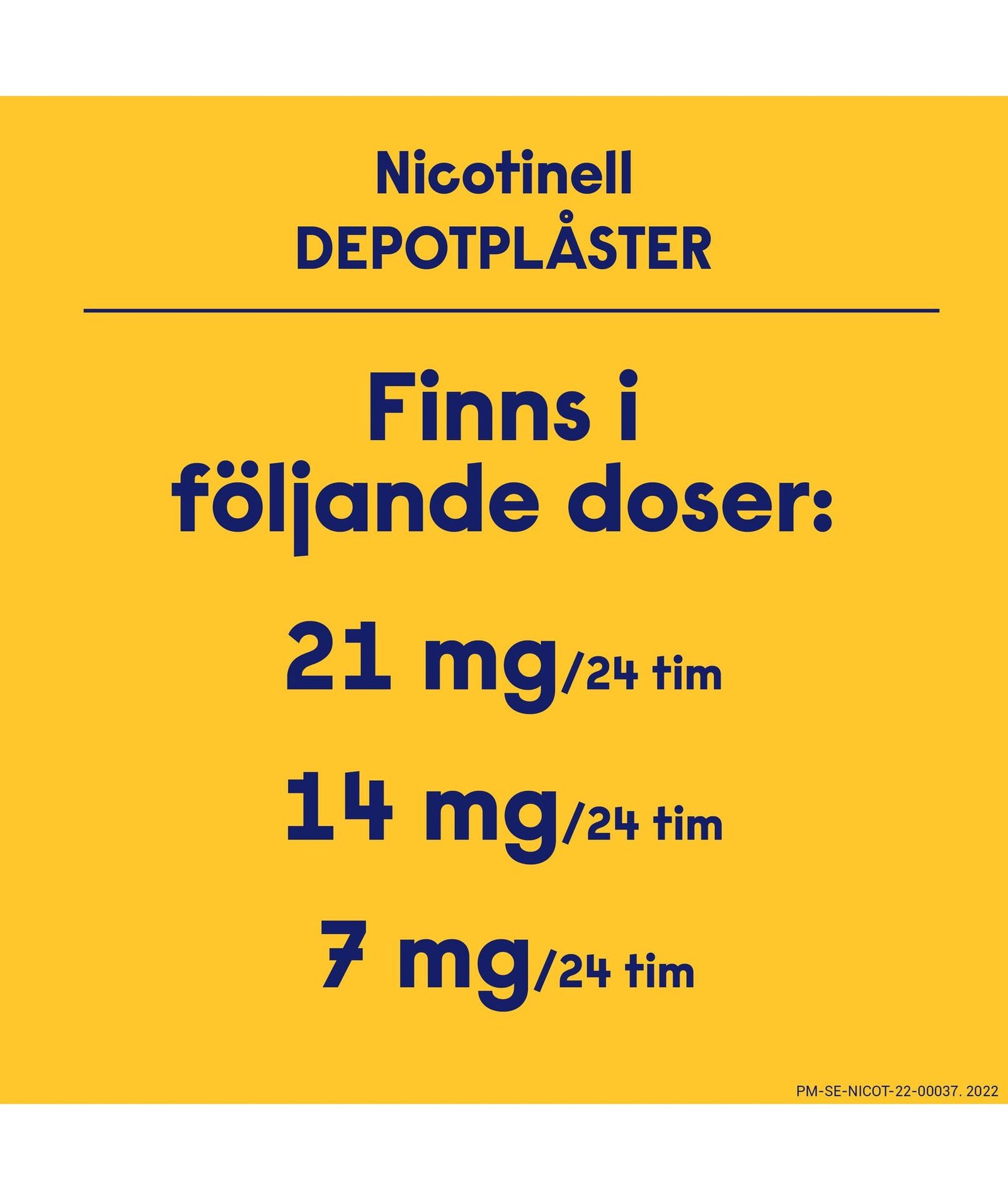 Nicotinell Nikotinplåster 14 mg/24 timmar Depotplåster 7 st