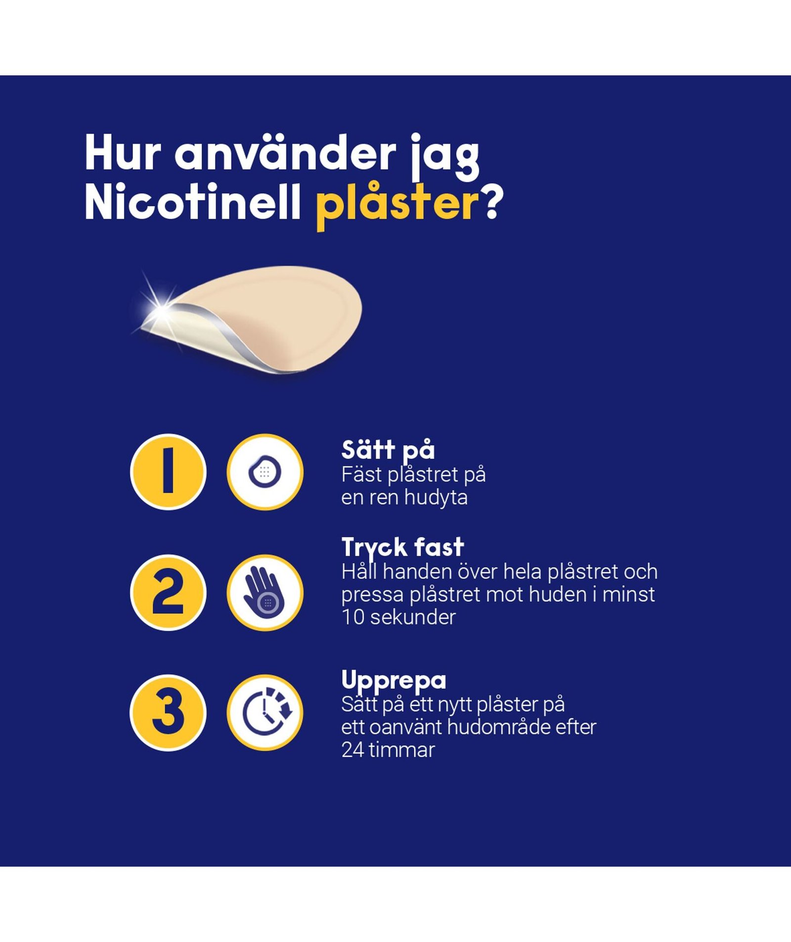 Nicotinell Nikotinplåster 14 mg/24 timmar Depotplåster 7 st