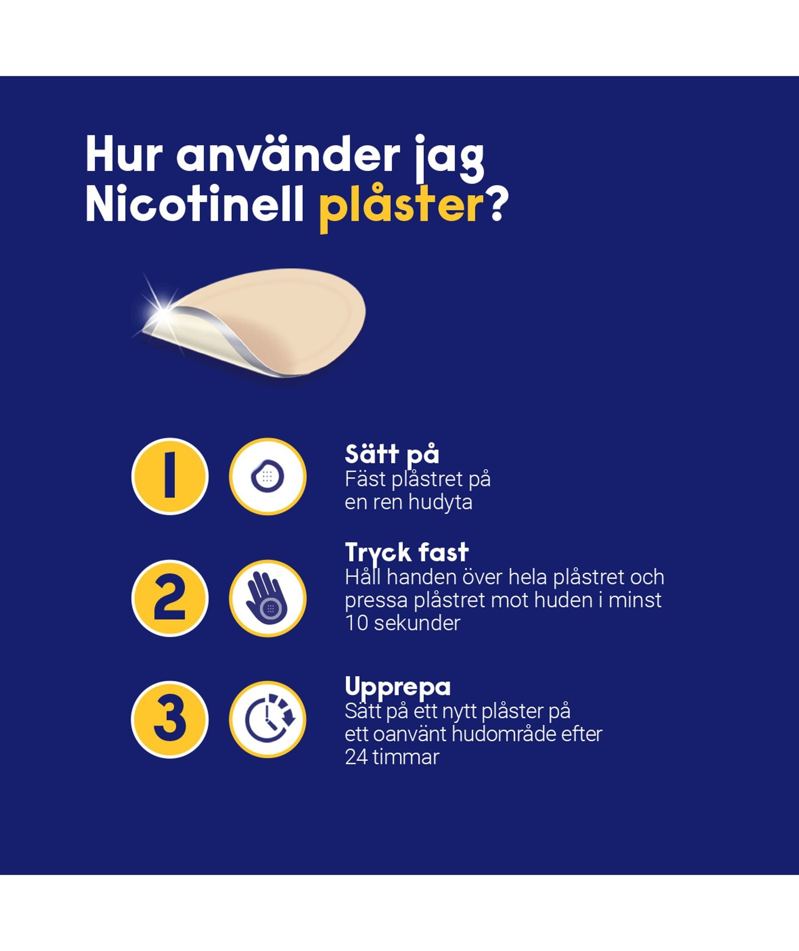 Nicotinell Nikotinplåster 21 mg/ 24 timmar Depotplåster 7 st