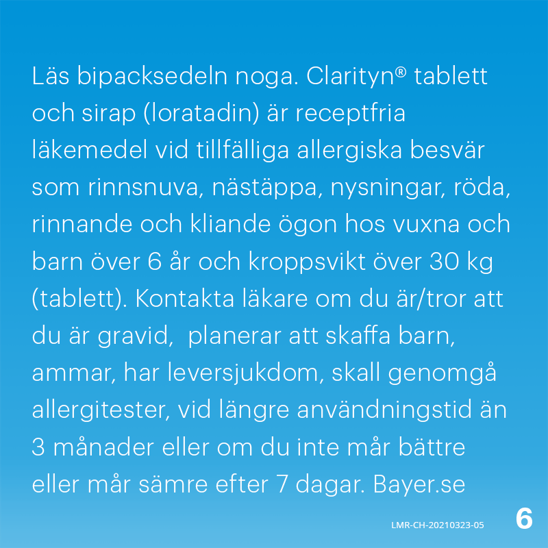 Clarityn 10mg 10 tabletter