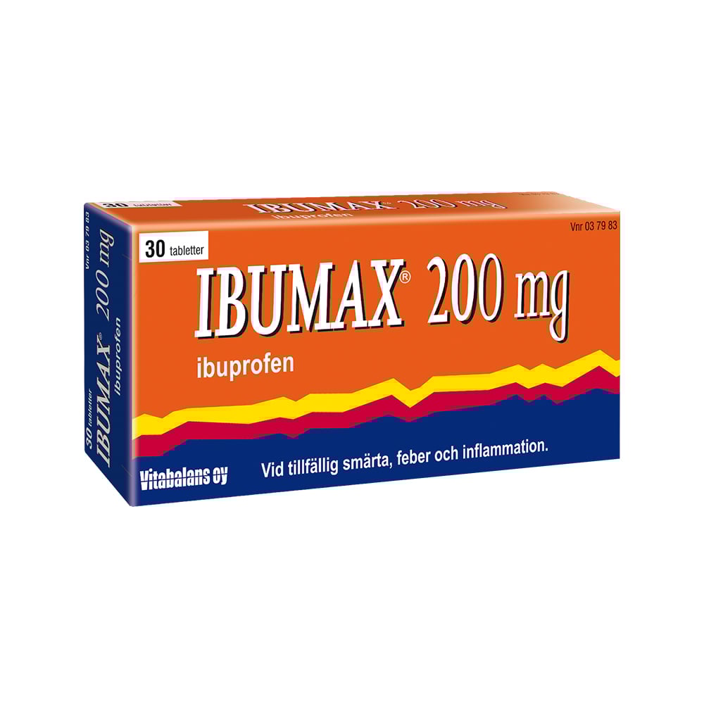 Ibumax 200 mg Ibuprofen 30 tabletter