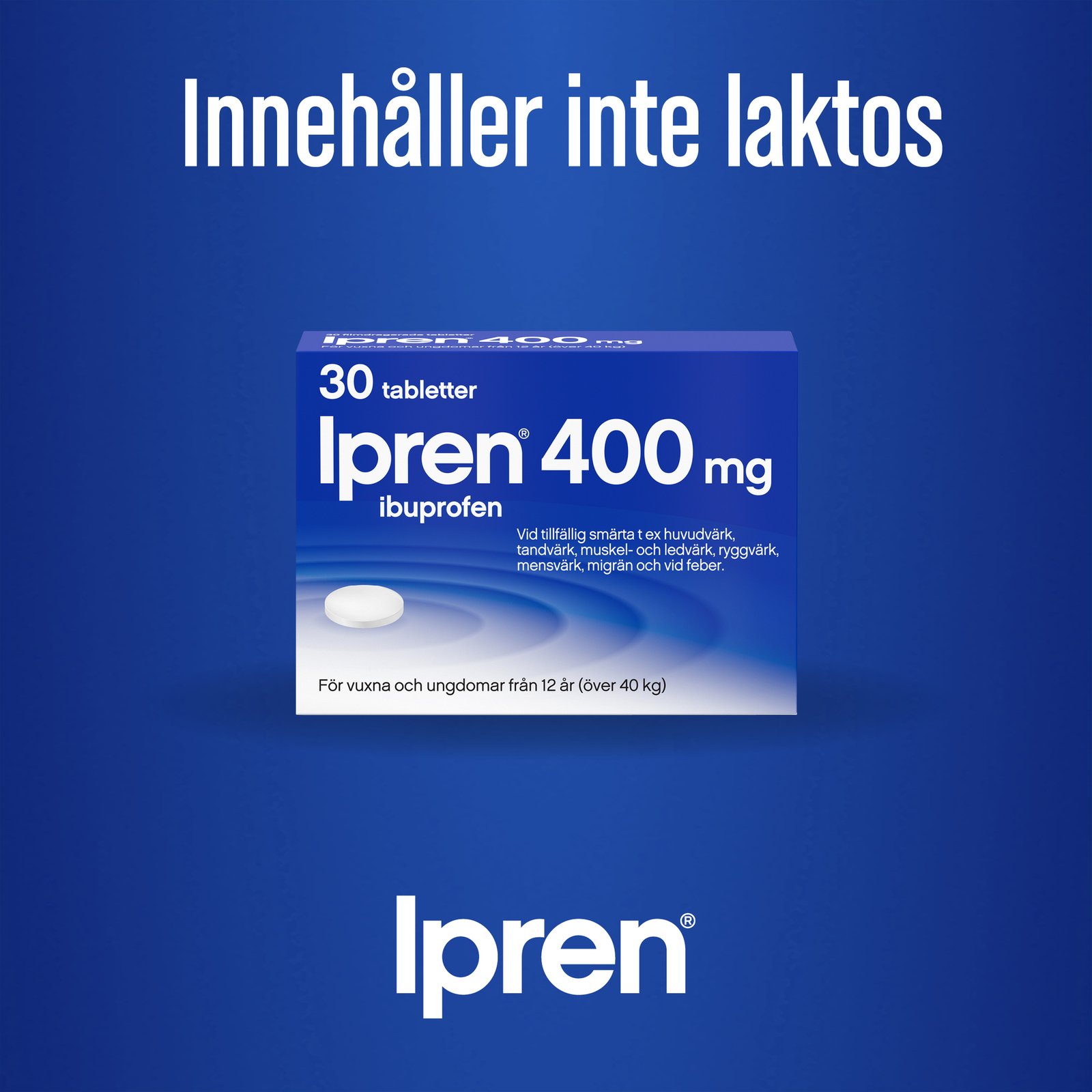 Ipren 400mg Ibuprofen 10 tabletter