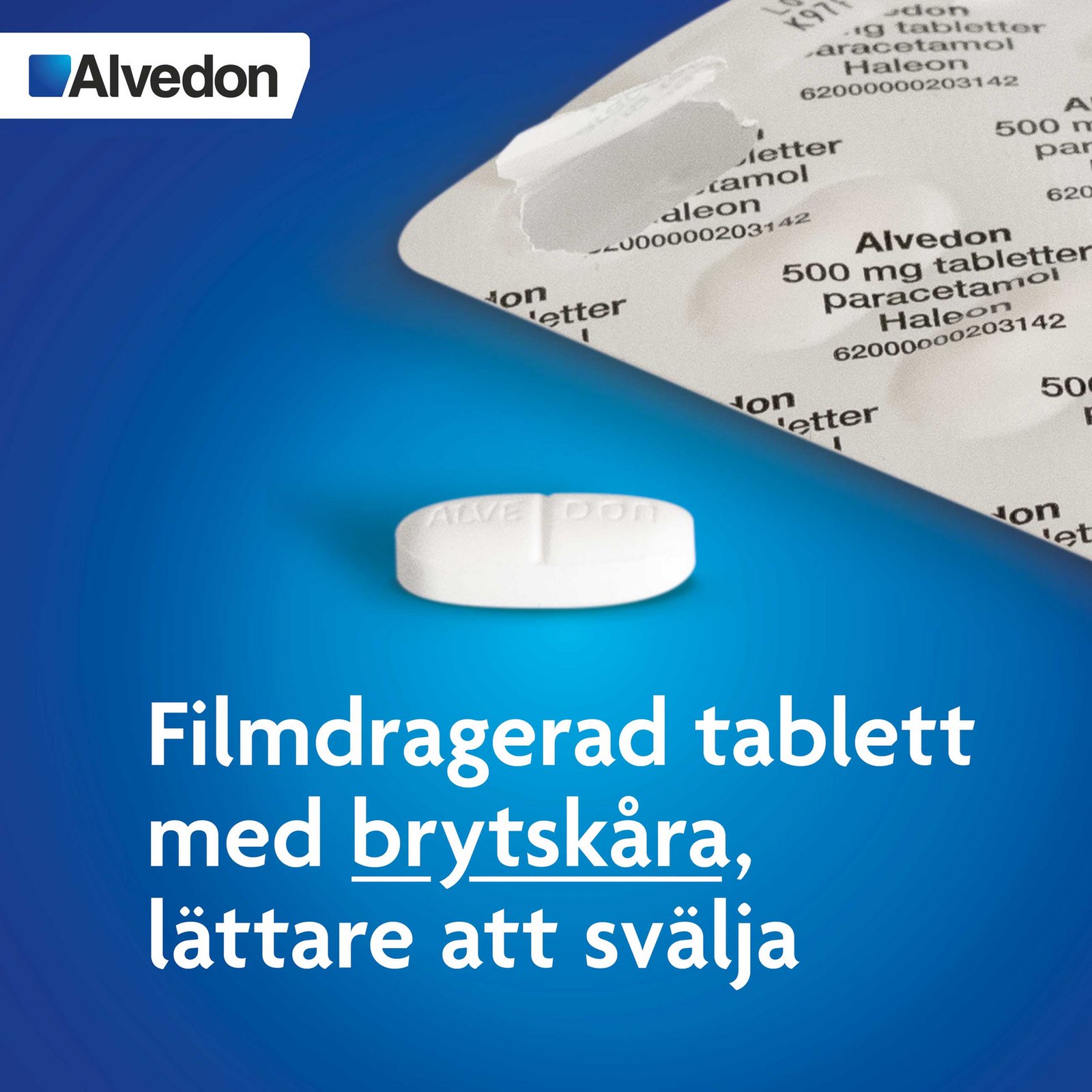 Alvedon Tabletter 500 mg Paracetamol 20 st