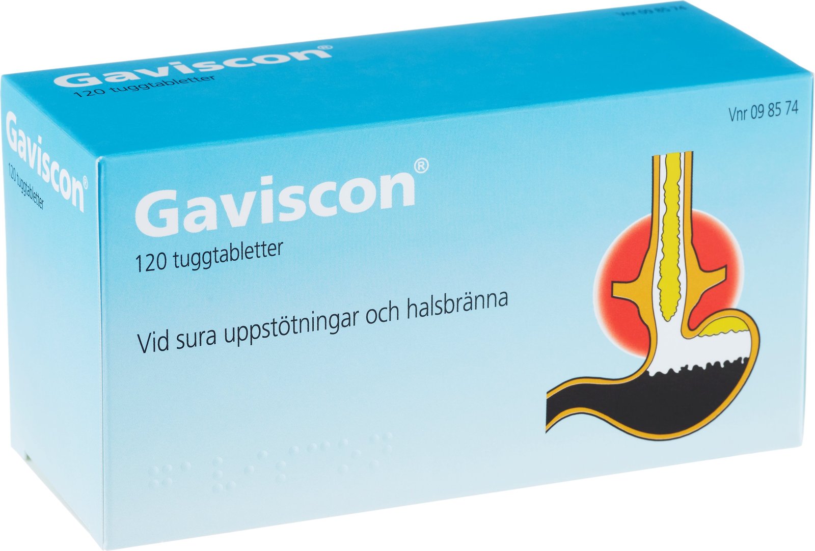 Gaviscon 120 tuggtabletter