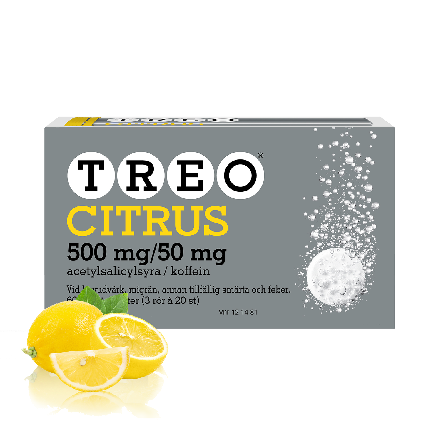 Treo Citrus 500 mg/50 mg 20 brustabletter 3 pack