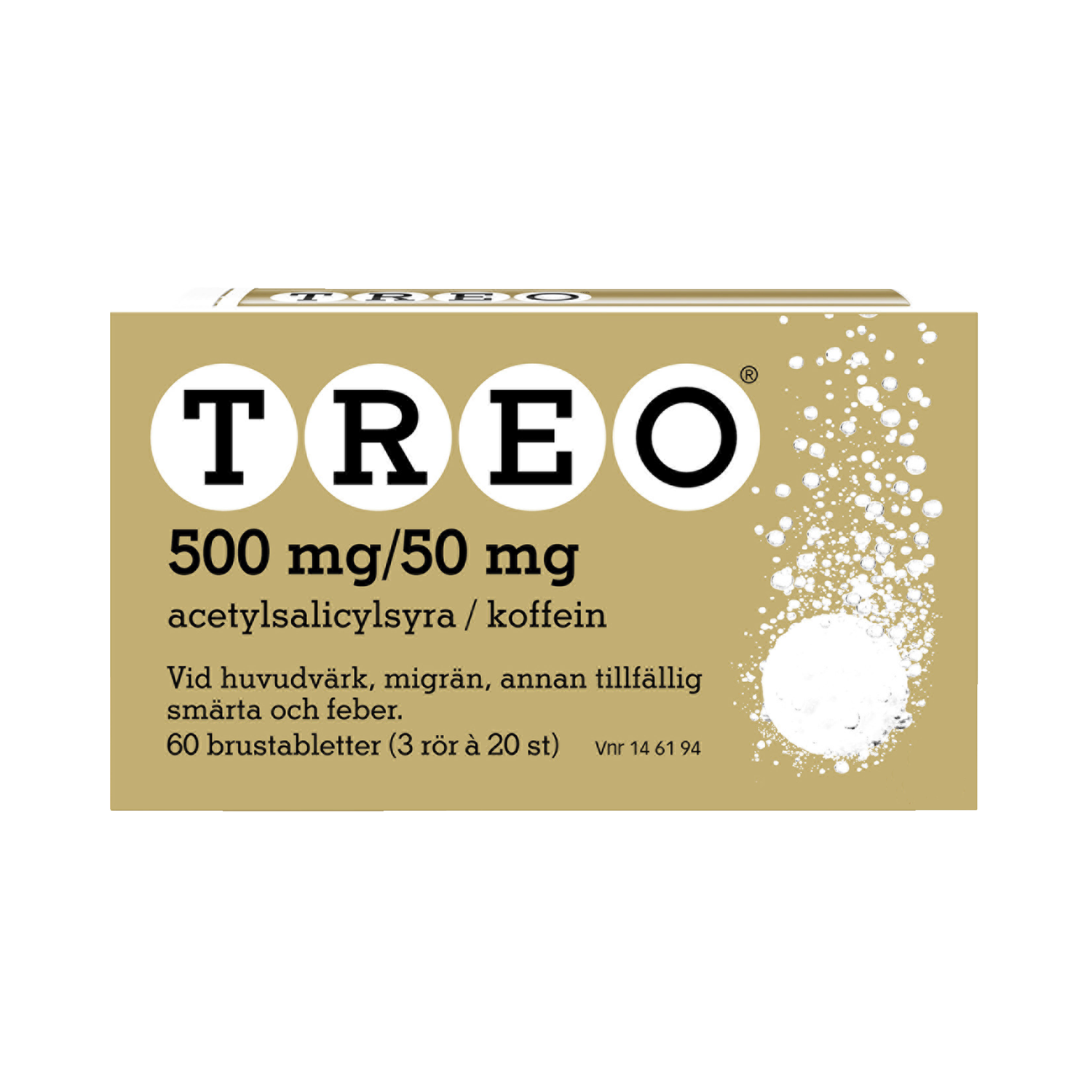 Treo 500 mg /50 mg 20 brustabletter 3 pack