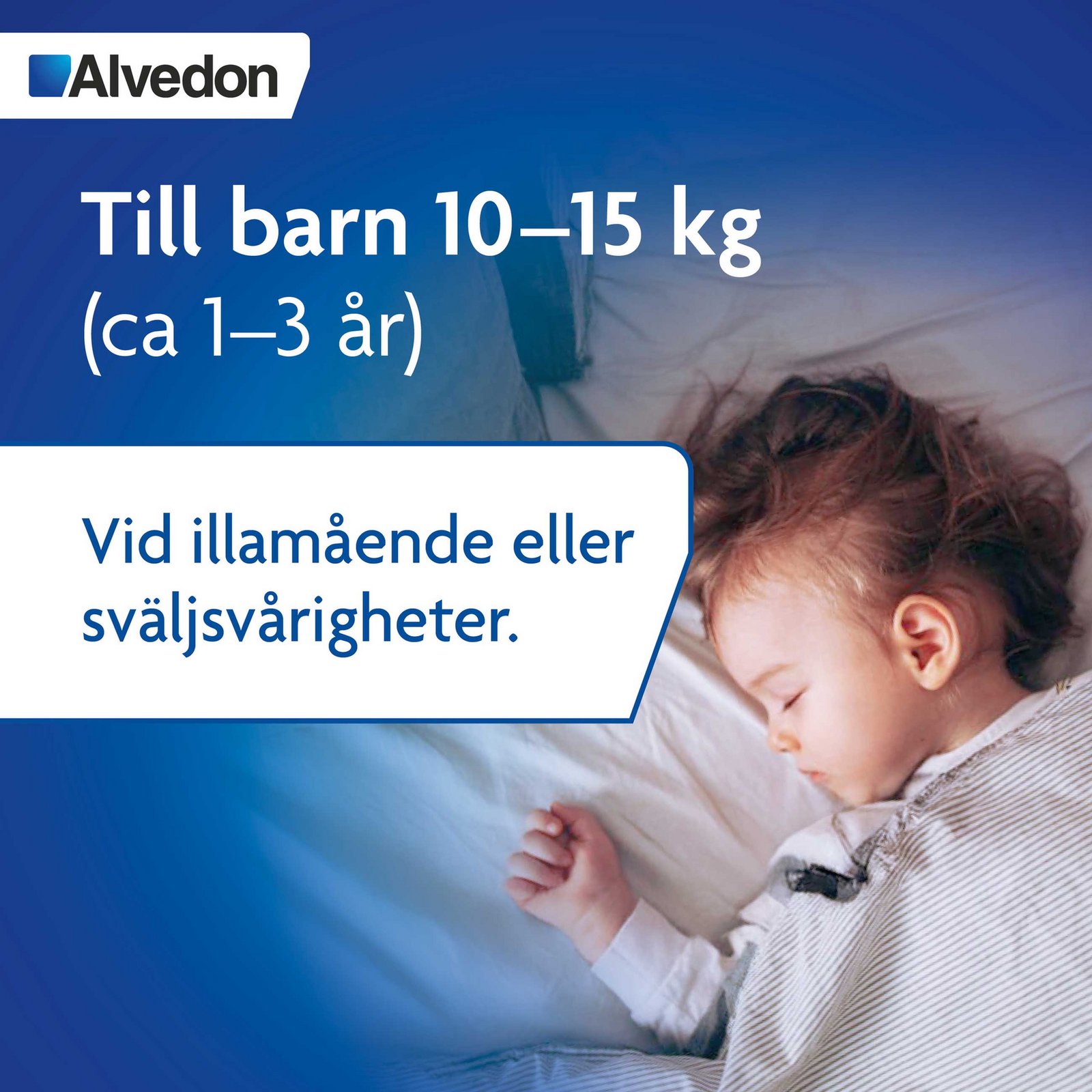 Alvedon Suppositorium 125mg paracetamol (för barn 10-15 kg) 10 st