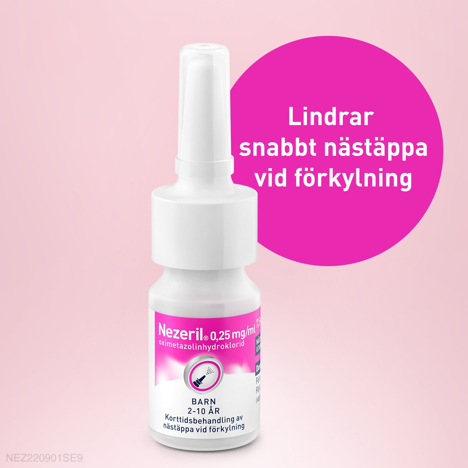 Nezeril 0,25mg/ml Nässpray (utan konserveringsmedel) 7,5 ml