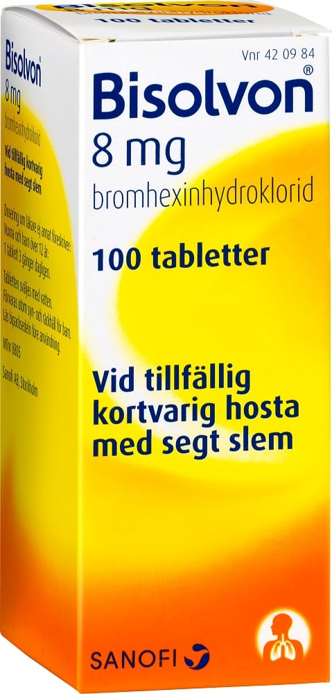 Bisolvon 8 mg 100 tabletter