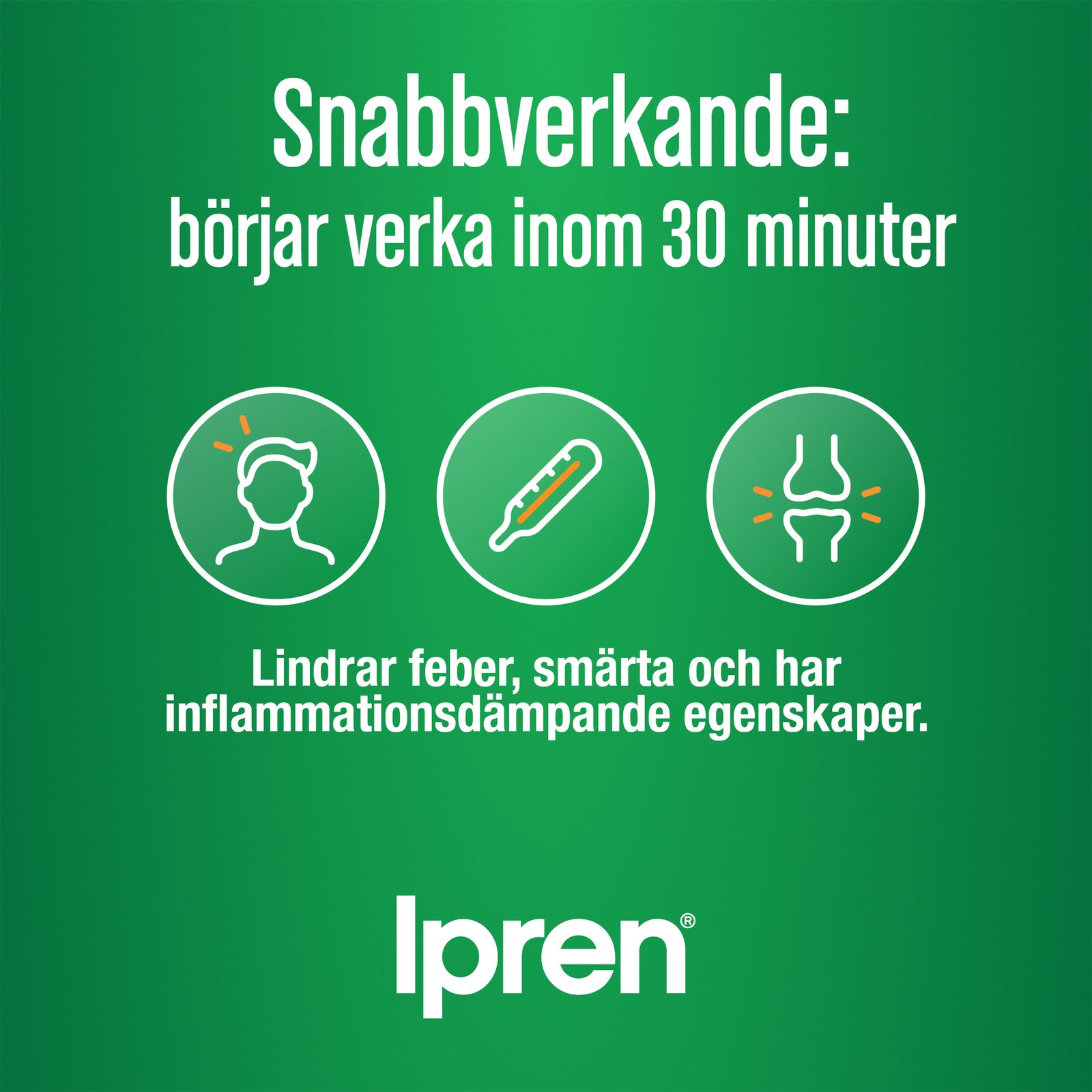 Ipren 200mg Ibuprofen 30 tabletter