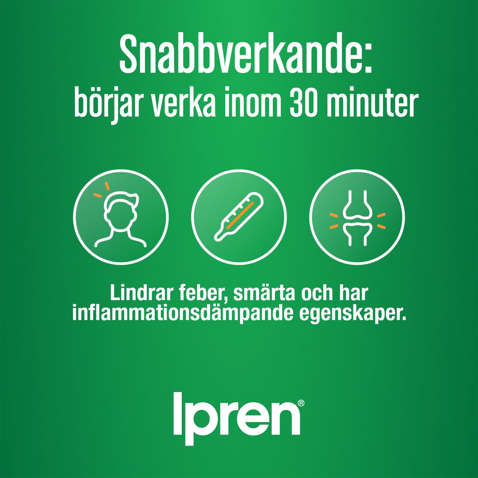 Ipren 200mg Ibuprofen 30 tabletter