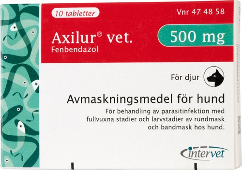 Axilur Vet. 500mg tabletter, 1 x 10 st