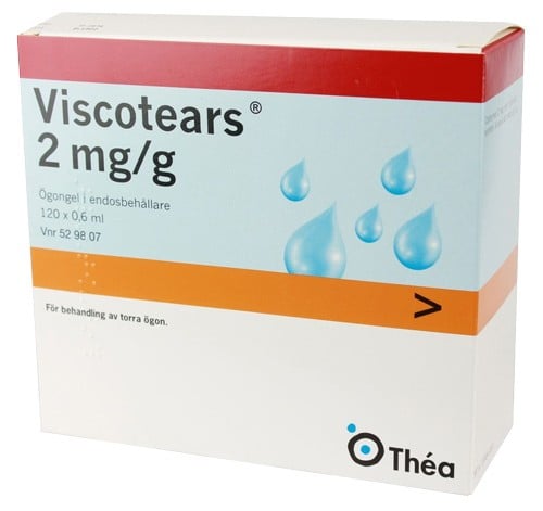 Viscotears ögongel i endosbehållare 2 mg/g, 120x0,6ml