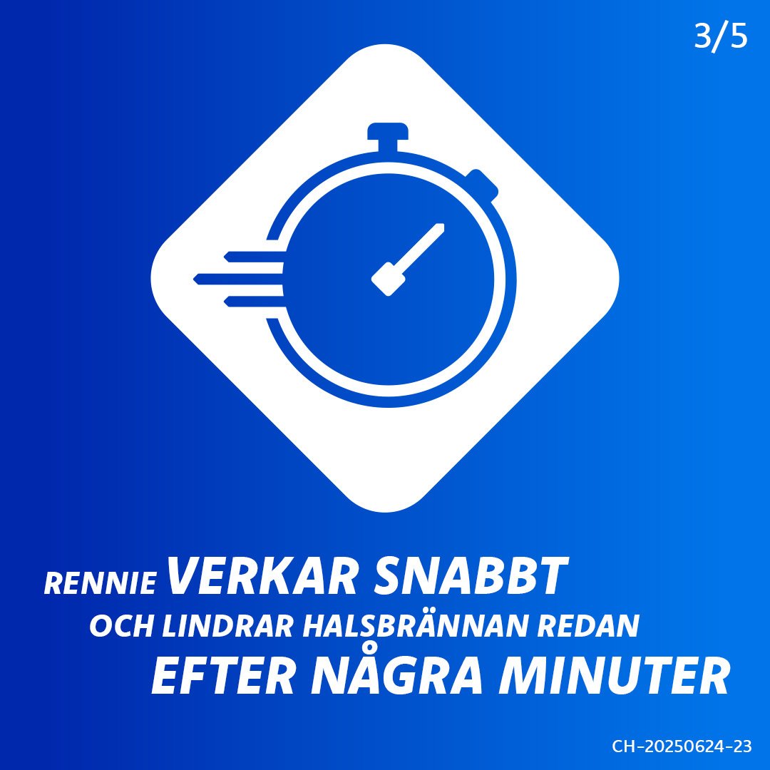 Rennie 680 mg/80 mg 96 tuggtabletter