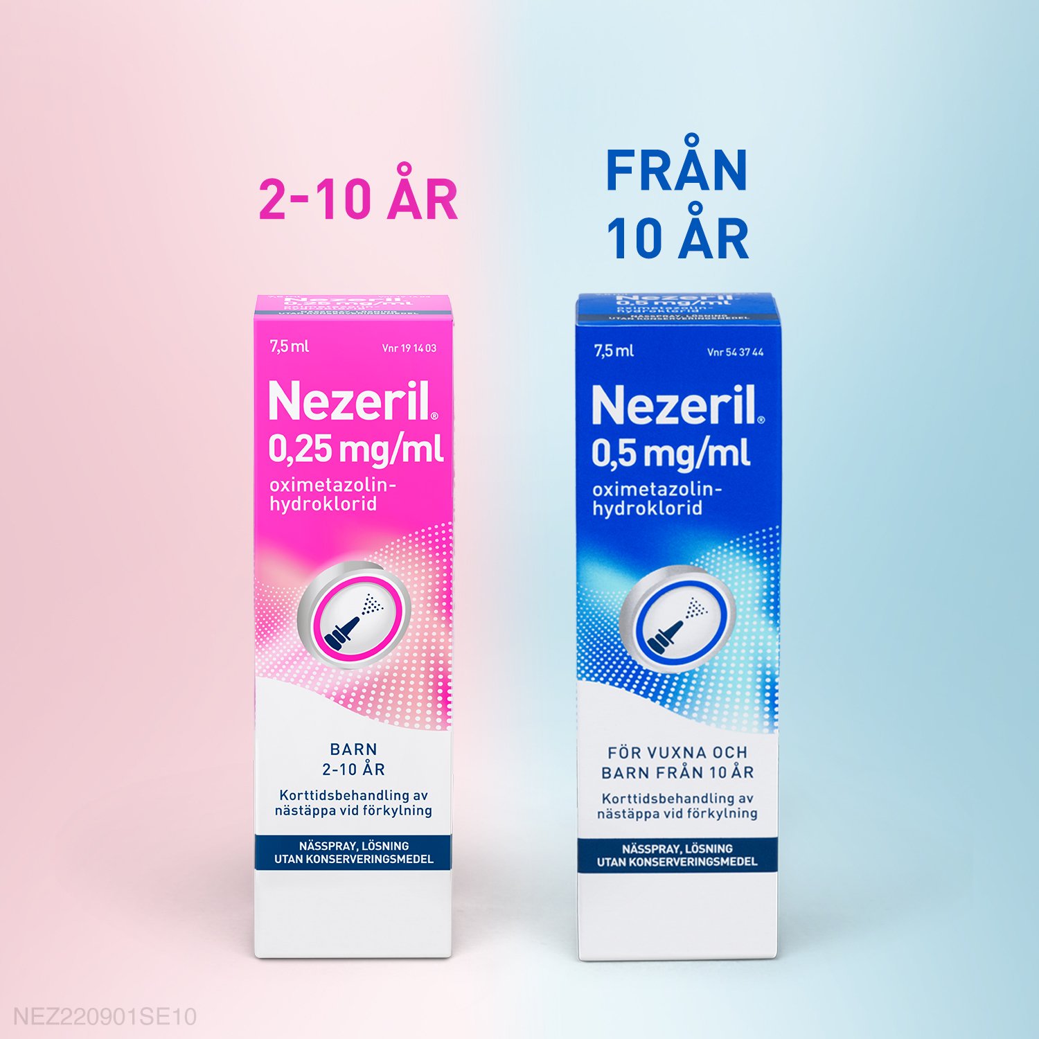 Nezeril 0,5mg/ml Nässpray 7,5 ml (utan konserveringsmedel)