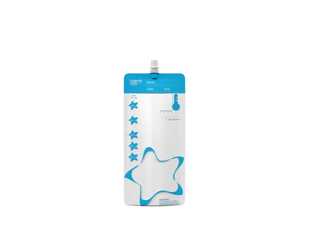 Cherub Baby Mjölkpåse Återanvändningsbar ThermoSensor 180ml 10 st