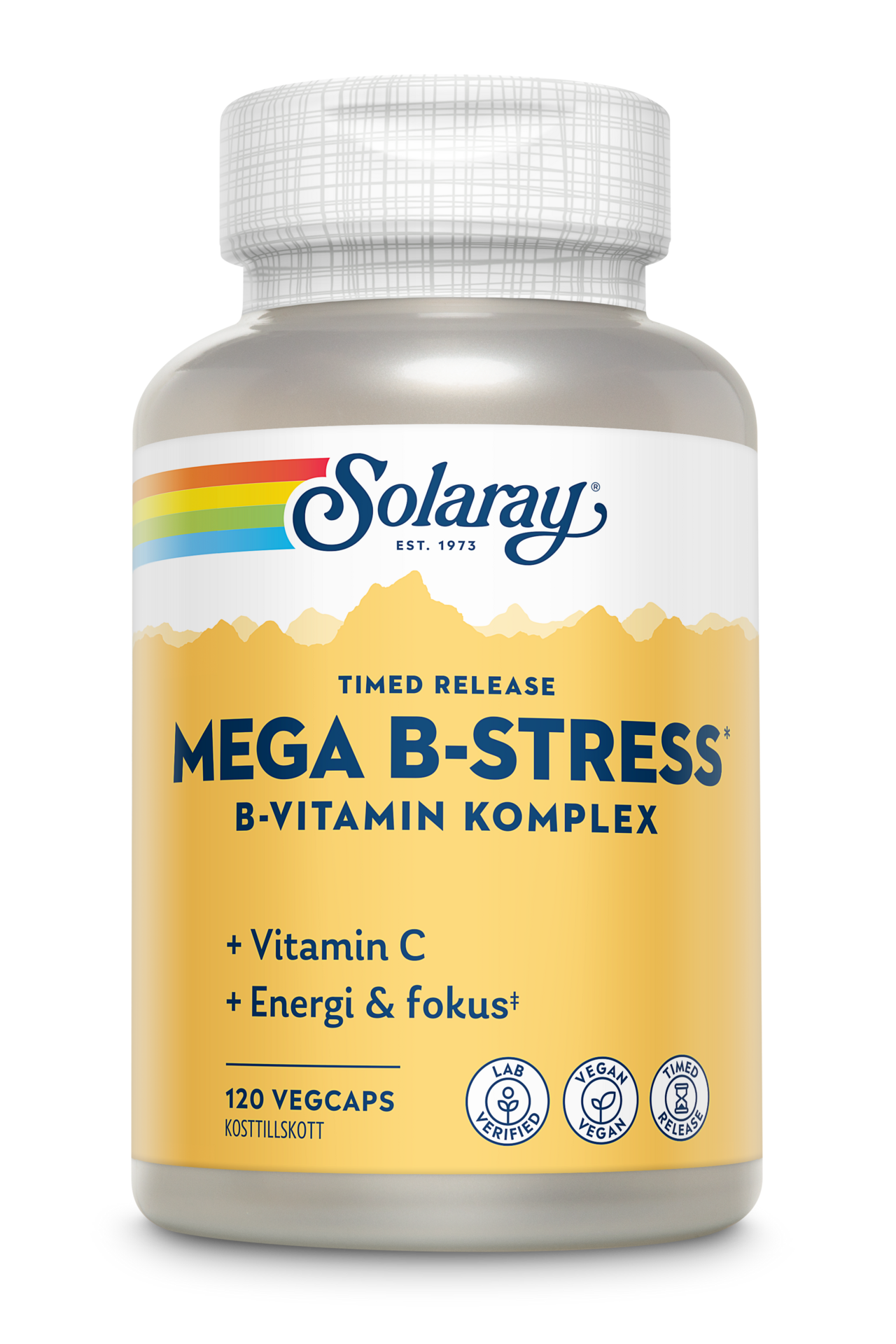 Solaray Mega B-Stress 120 kapslar