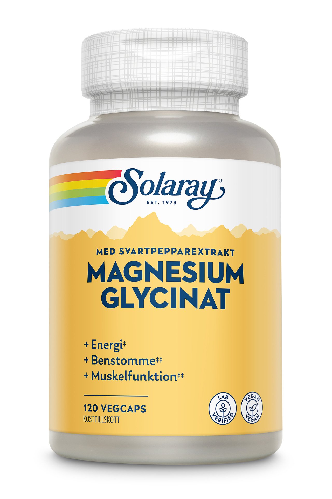 Solaray Magnesium Glycinat 120 kapslar