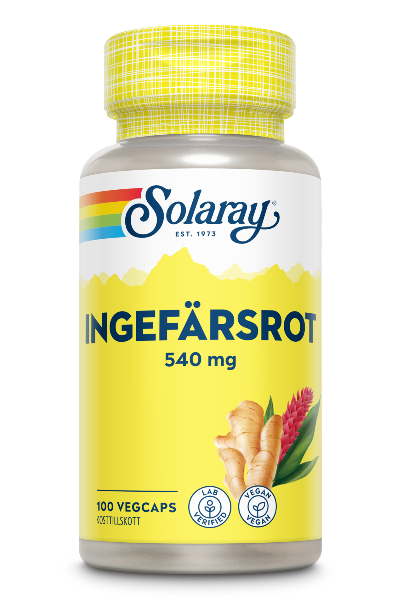 Solaray Ingefärsrot 100 kapslar