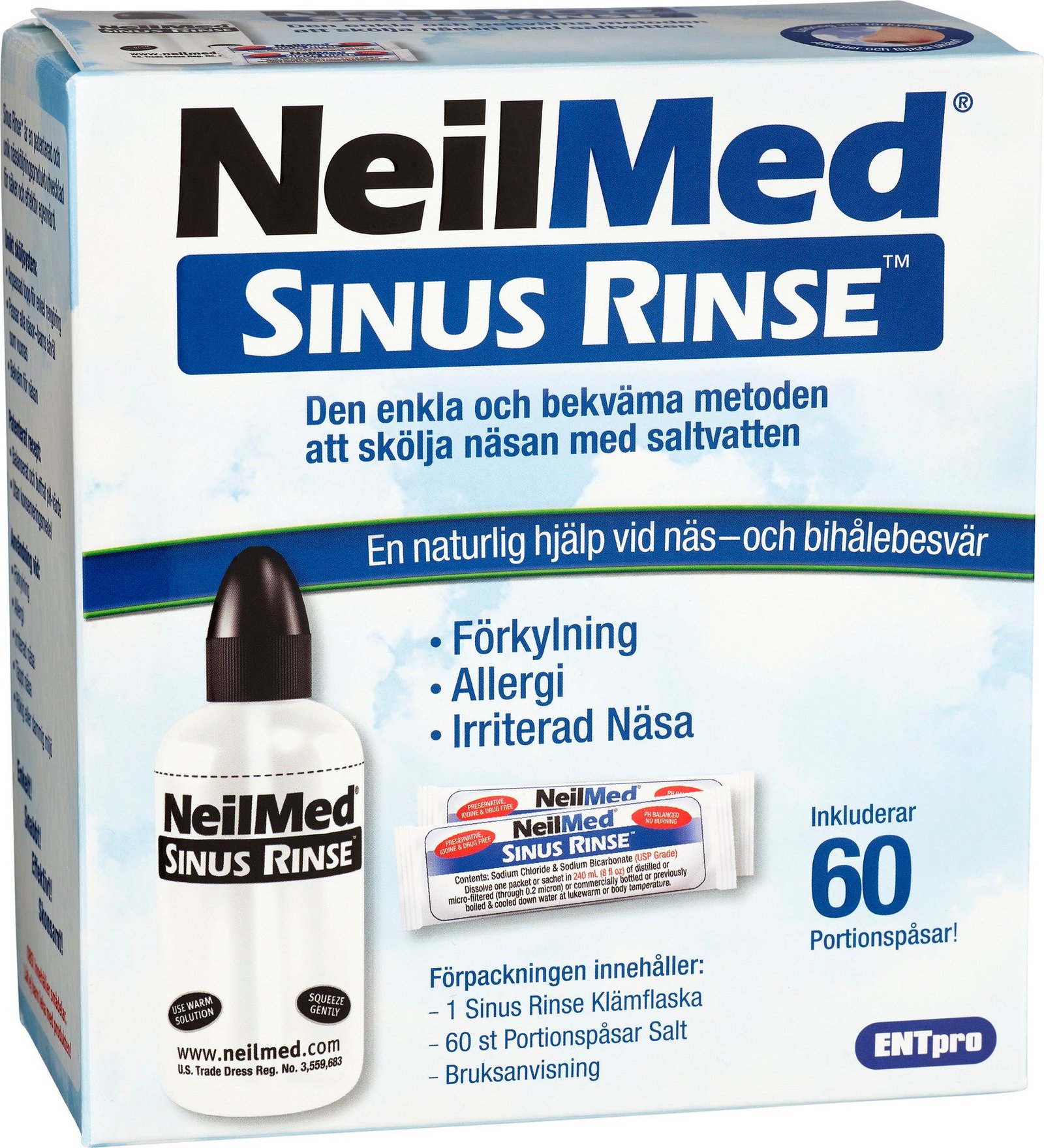 NeilMed Sinus Rinse Nässköljare & Portionspåsar 60 st