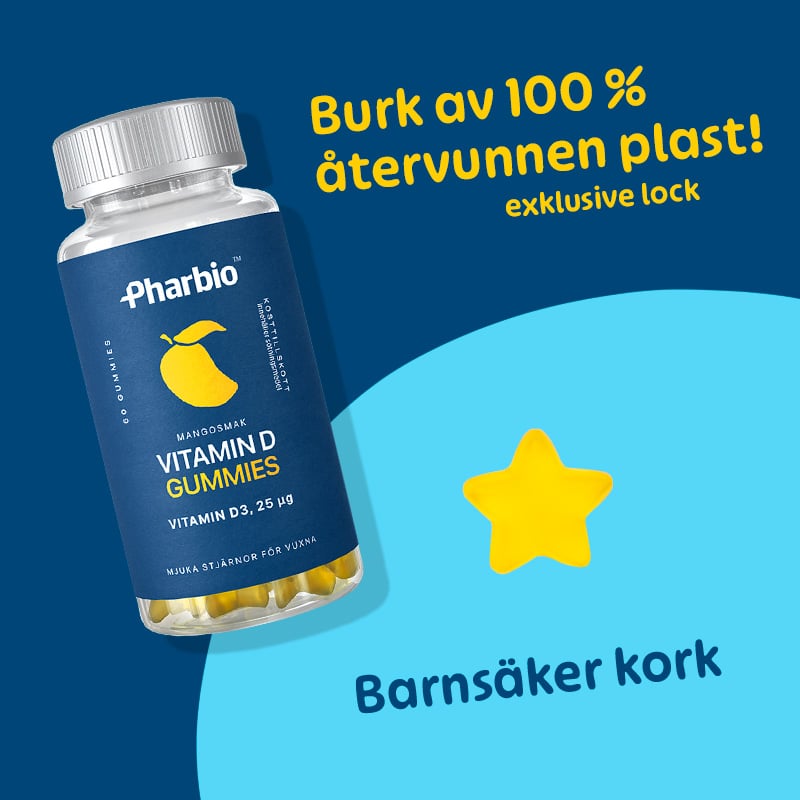 Pharbio Vitamin D Gummies 60 tuggtabletter