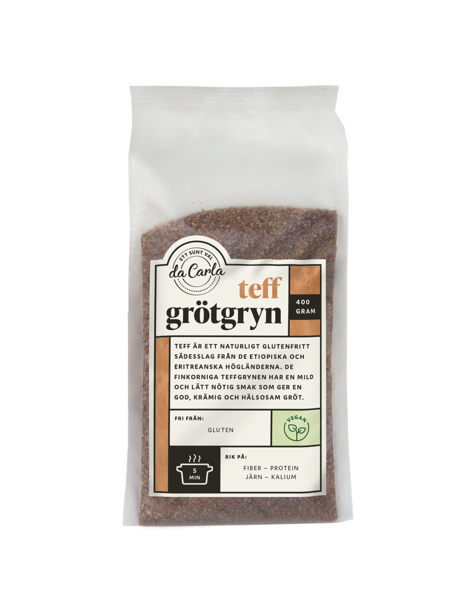 Da Carla Teff Grötgryn 400 g