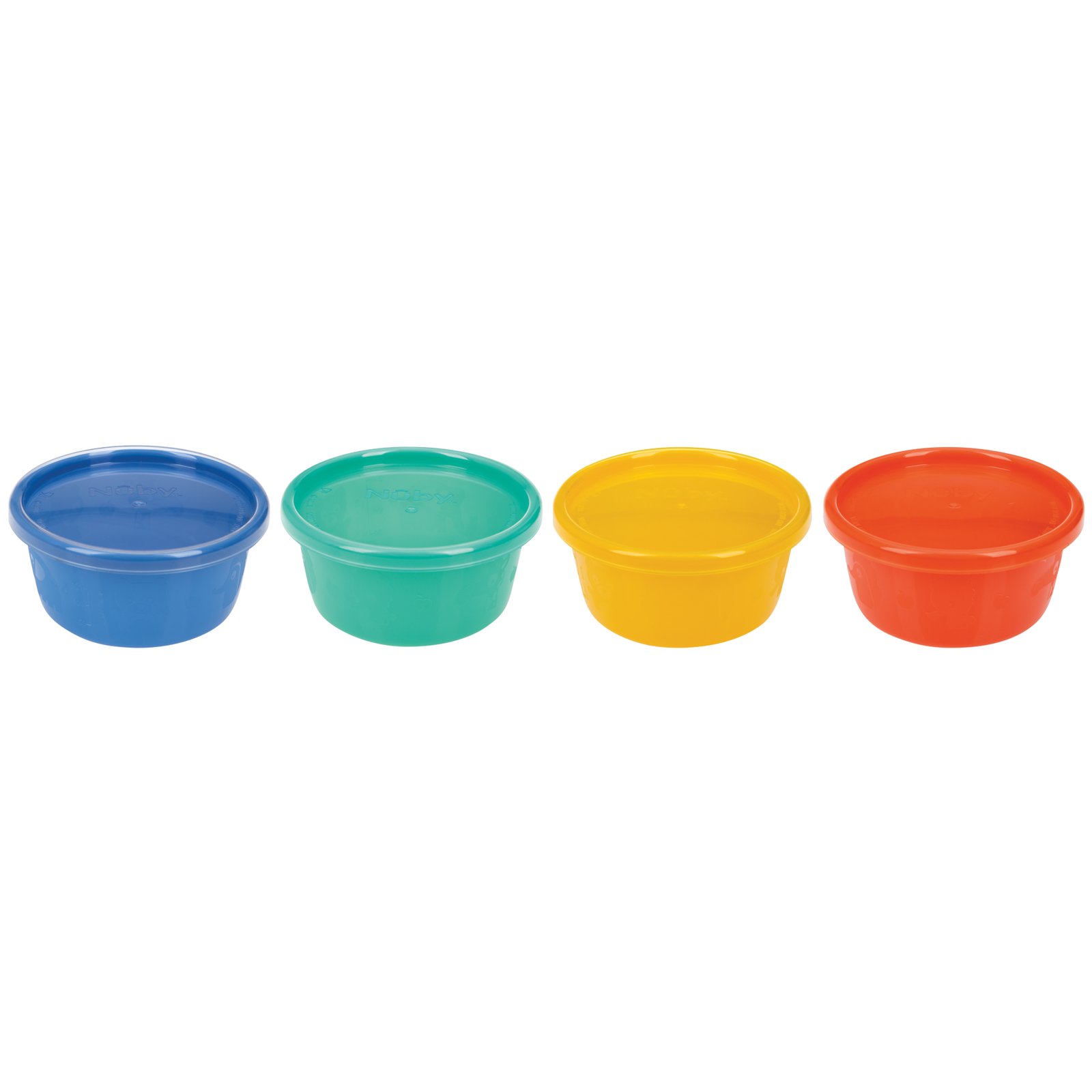 Nuby Snack Bowl Set 240 ml 3 mån+ 4 st