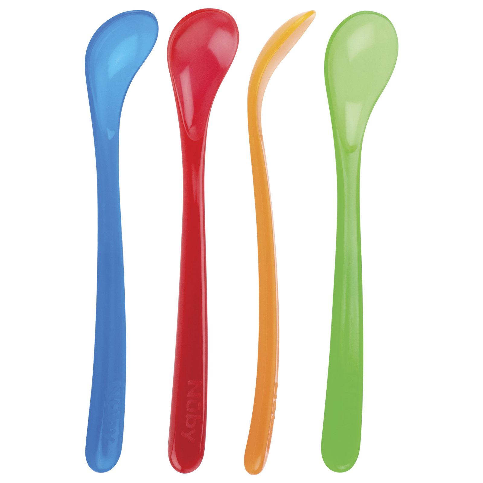 Nuby Standard Long Handling Spoon 6 mån+ 4 st