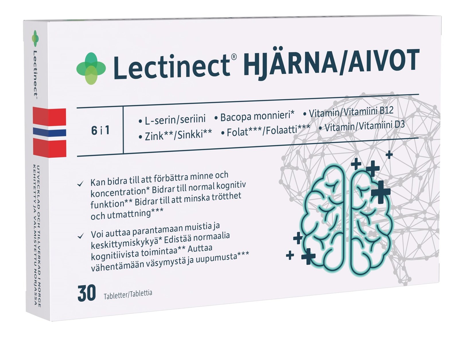 Lectinect Hjärna 30 tabletter