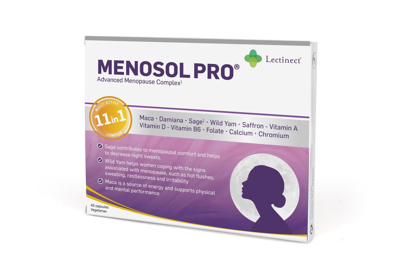 Lectinect Menosol PRO 40 kapslar