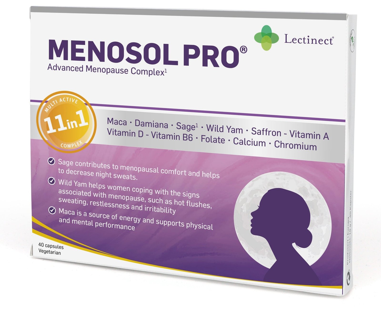 Lectinect Menosol PRO 40 kapslar