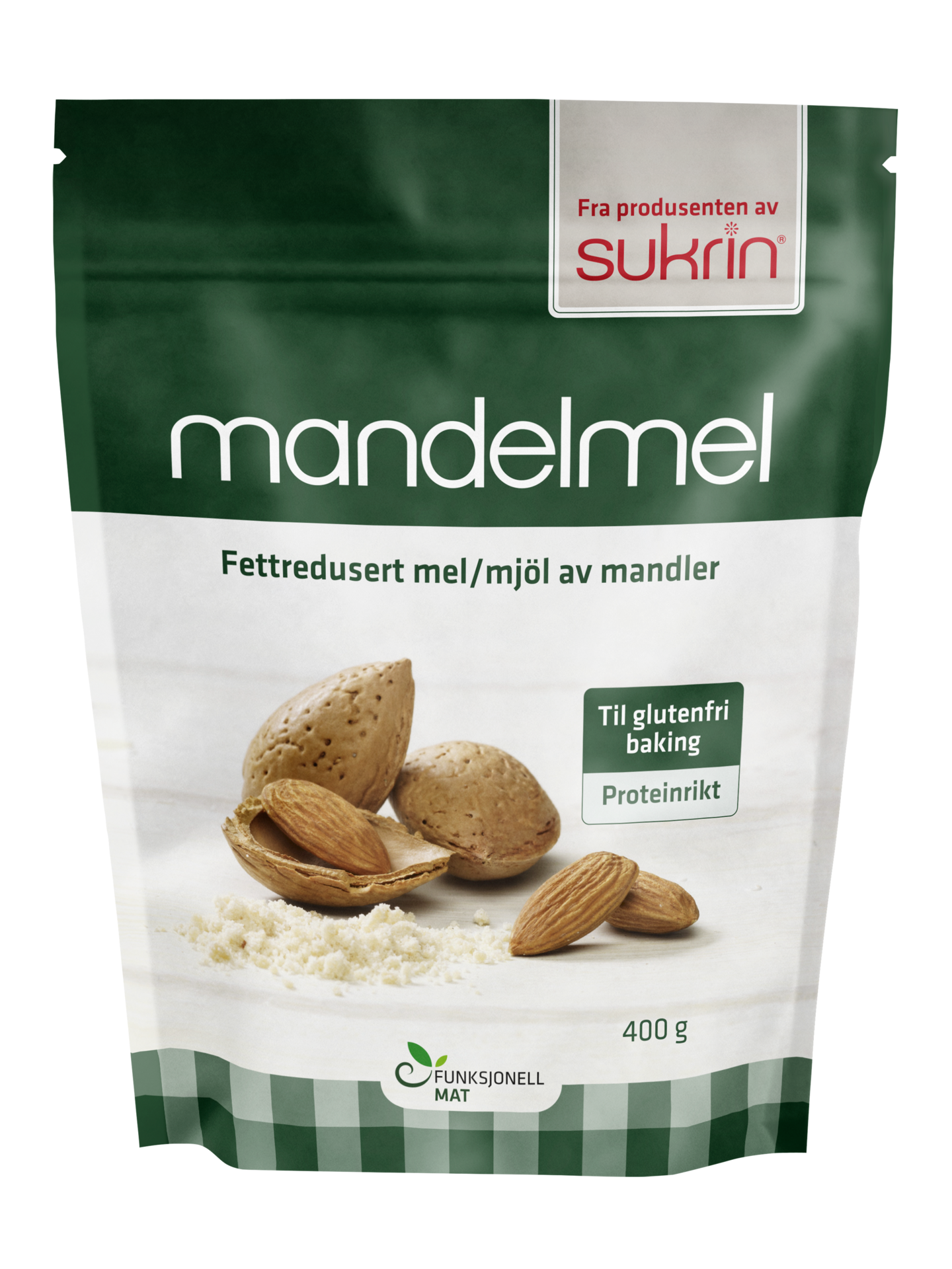 Sukrin Mandelmjöl fettreducerat 400 g