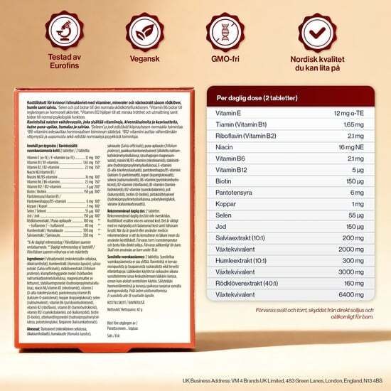 4Her Menopause Kosttillskott 60 tabletter