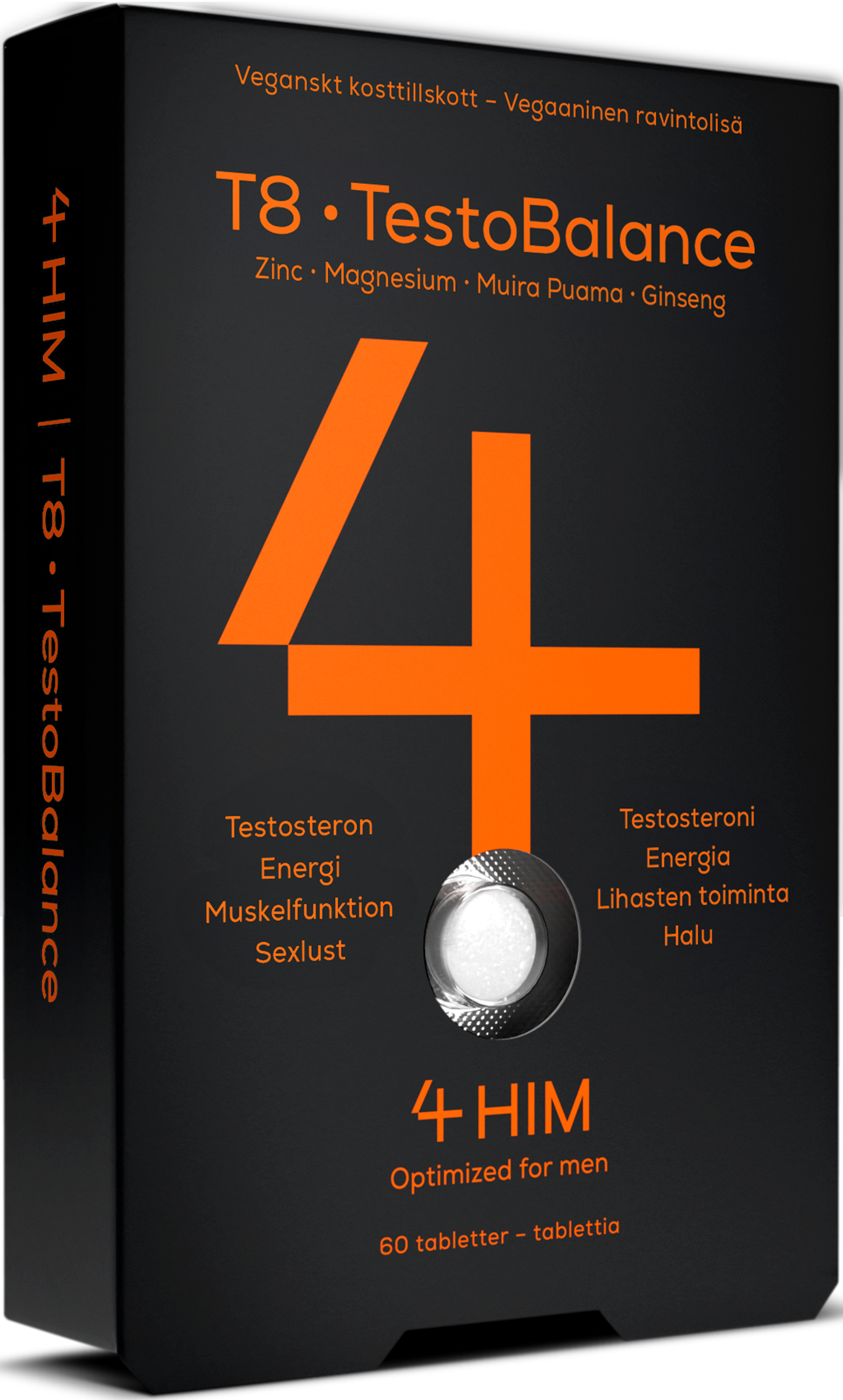 4Him T8 TestoBalance Kosttillskott 60 tabletter