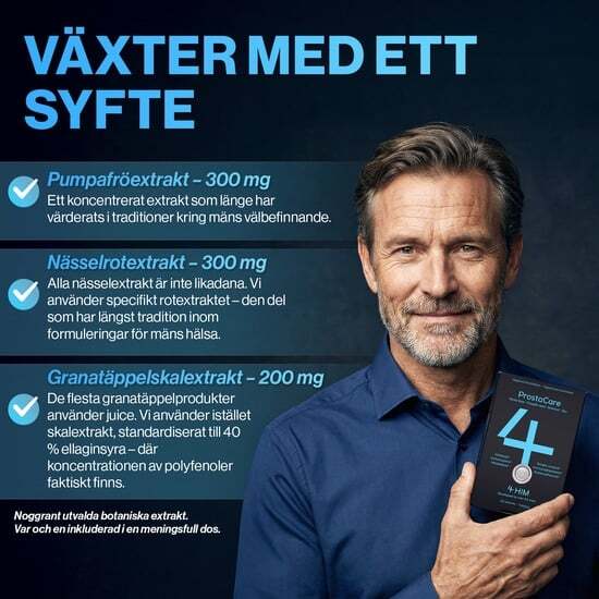 4Him ProstaCare Kosttillskott 60 tabletter