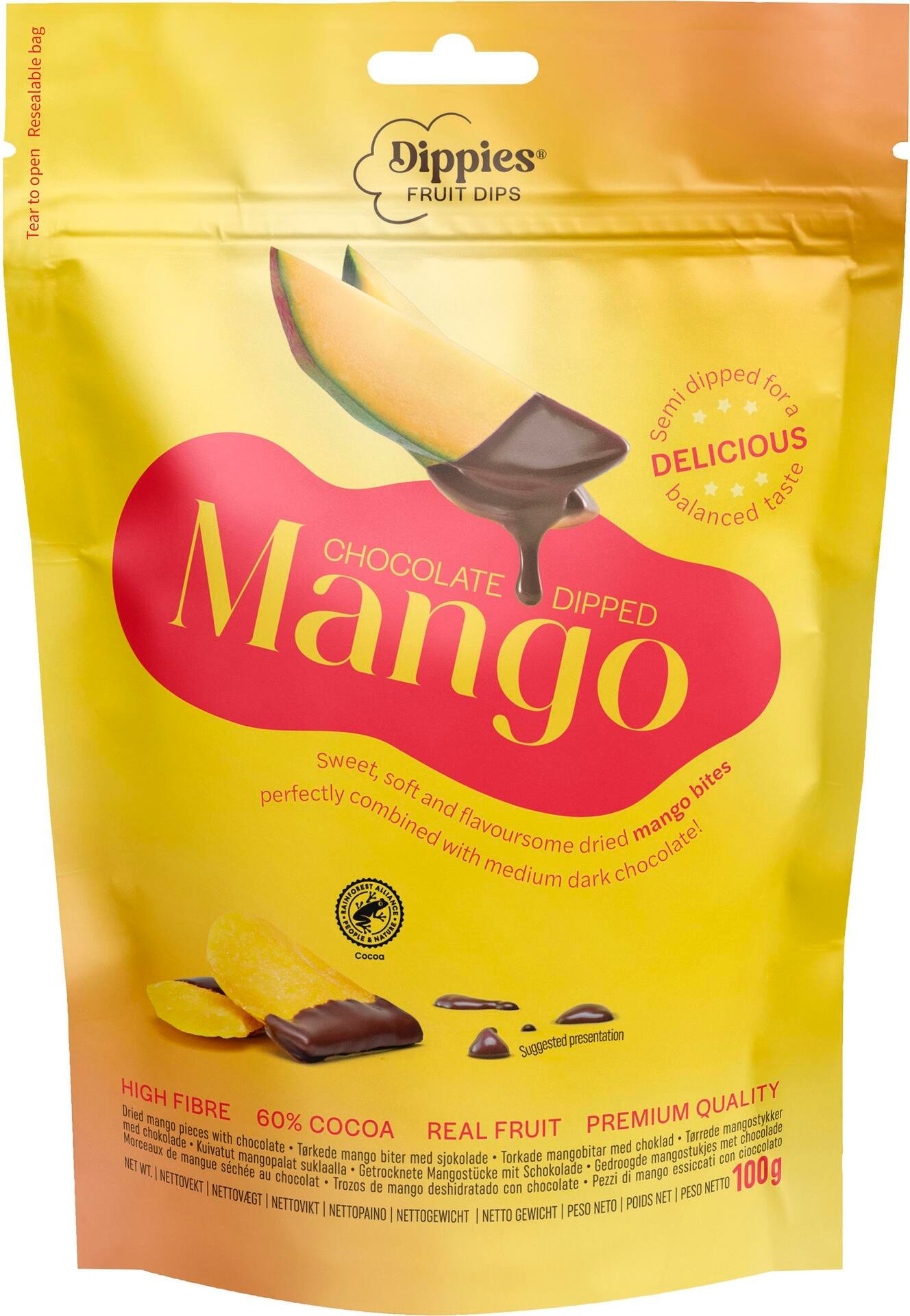 Dippies Fruit Dips Mango Torkad Frukt 100g