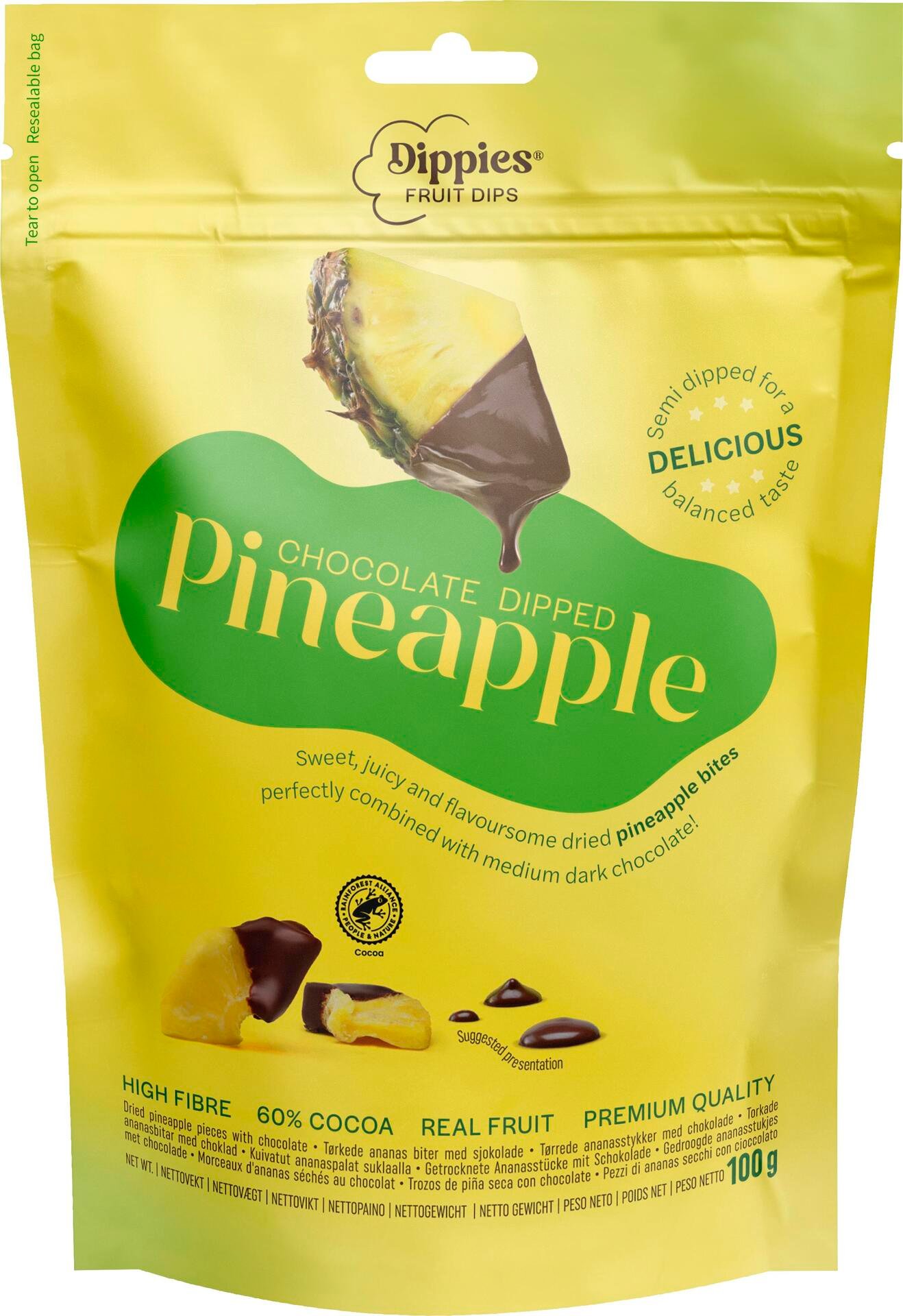 Dippies Fruit Dips Ananas Torkad Frukt 100g