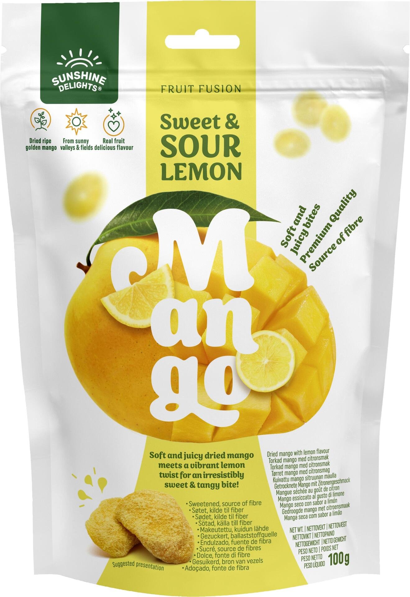 Sunshine Delights Sweet & Sour Lemon Mango 100 g