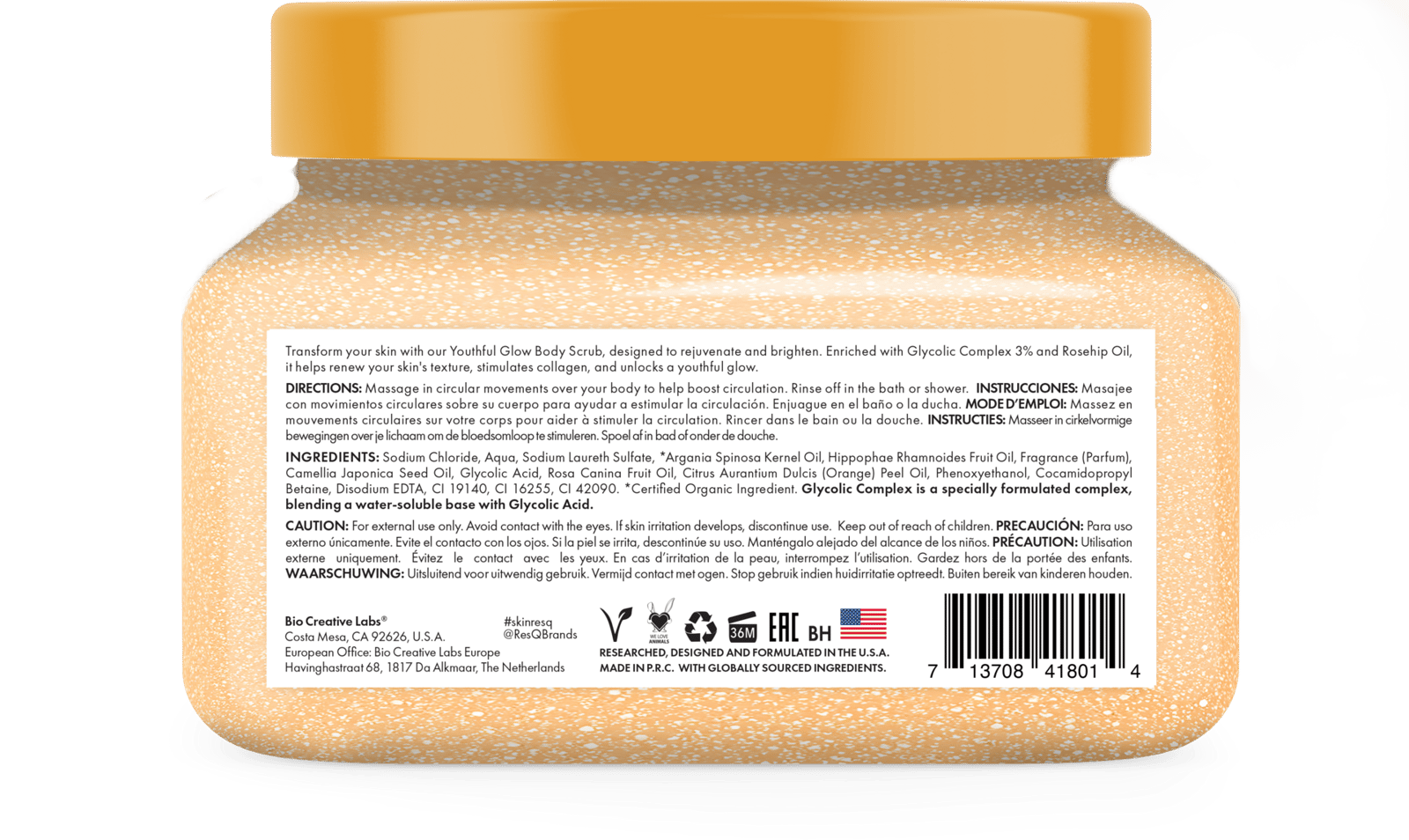 Petal Fresh Skin ResQ Youthful Glow Body Scrub 473 ml